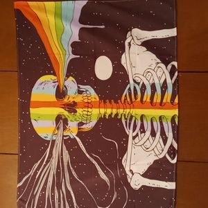 Skeleton Rainbow Wall Hanging New